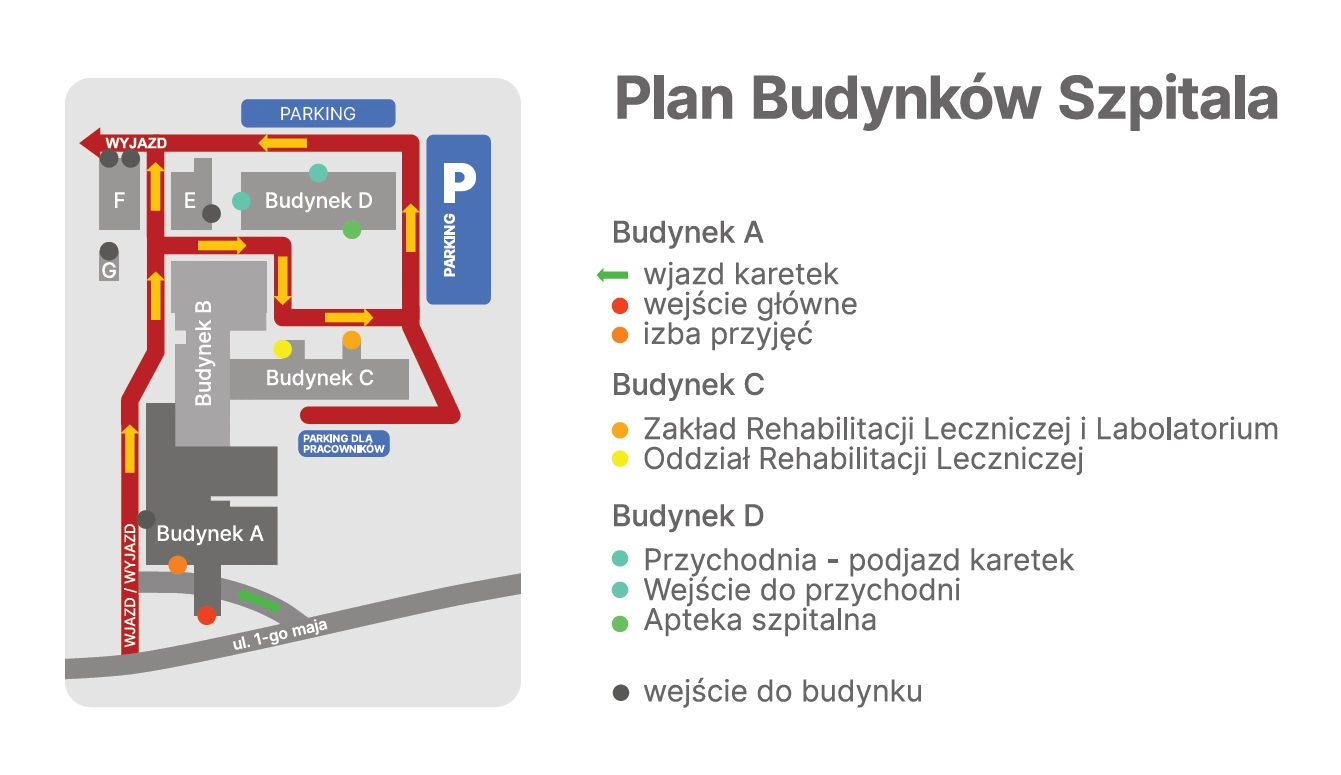 Plan szpitala ZOZ Siemianowice